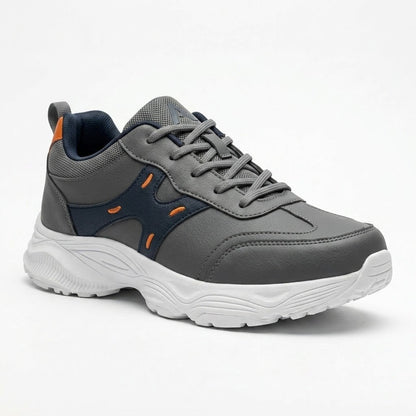 Gray Navy Sporty Sneakers