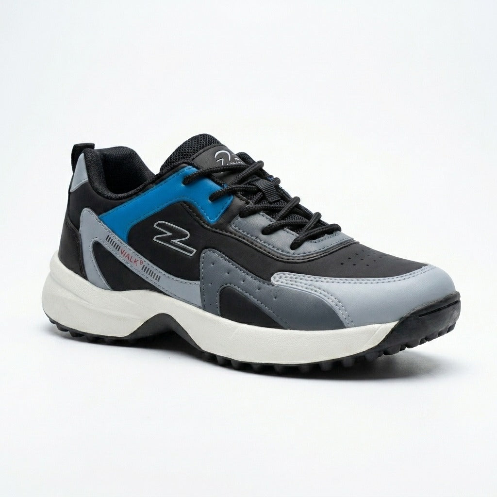 Black Grey Blue Walk Sneakers
