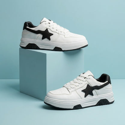 White Black Star Sneakers