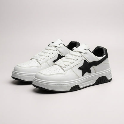 White Black Star Sneakers