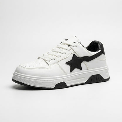 White Black Star Sneakers