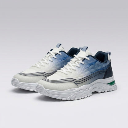 White Blue Sporty Sneakers