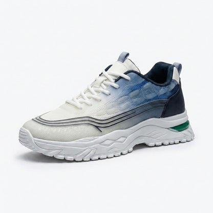 White Blue Sporty Sneakers