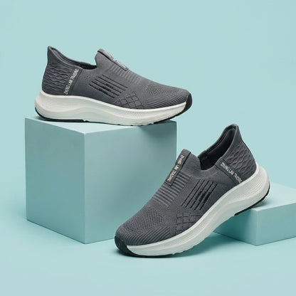 Grey Slip On Sneakers