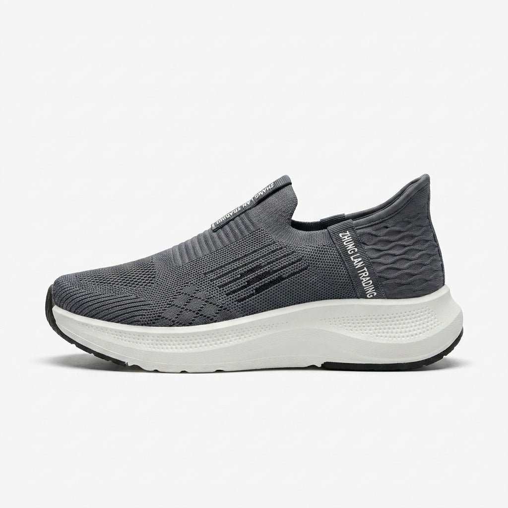 Grey Slip On Sneakers