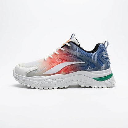 White Red Blue Sporty Sneakers