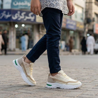 Cream Beige Sporty Sneakers