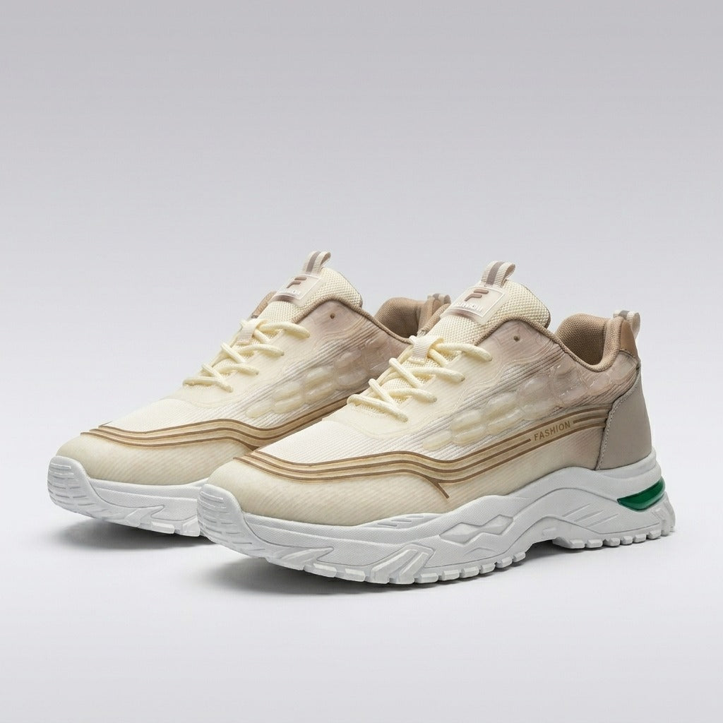 Cream Beige Sporty Sneakers