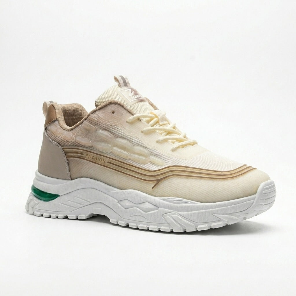 Cream Beige Sporty Sneakers