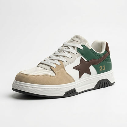 White Green Star Sneakers
