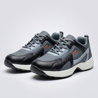 Black Grey Orange Walk Sneakers