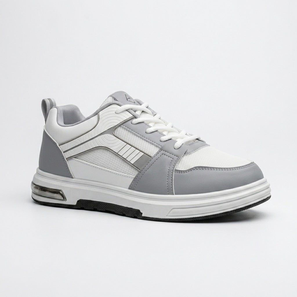 White Grey Street Sneakers
