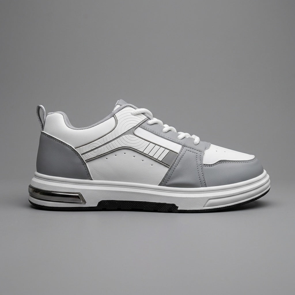 White Grey Street Sneakers