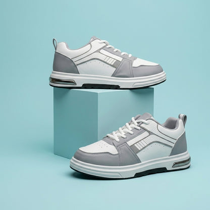 White Grey Street Sneakers