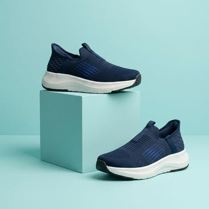 Navy Slip On Sneakers