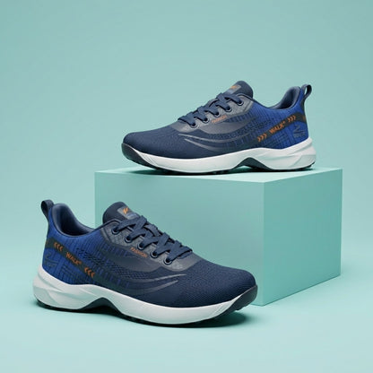 Navy Blue Running Sneakers