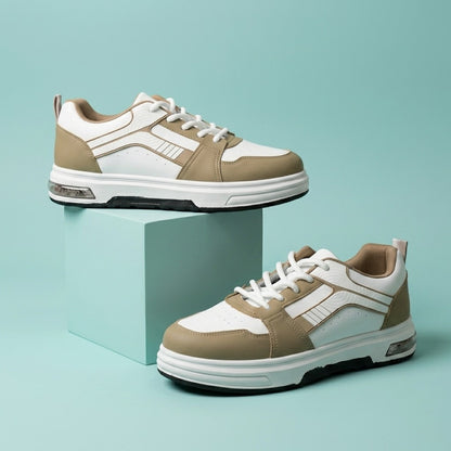 White Beige Street Sneakers