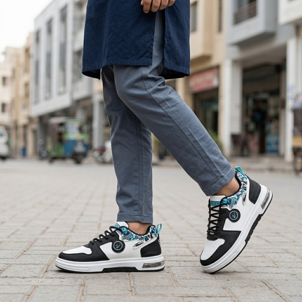 Black & White Walk Sneakers