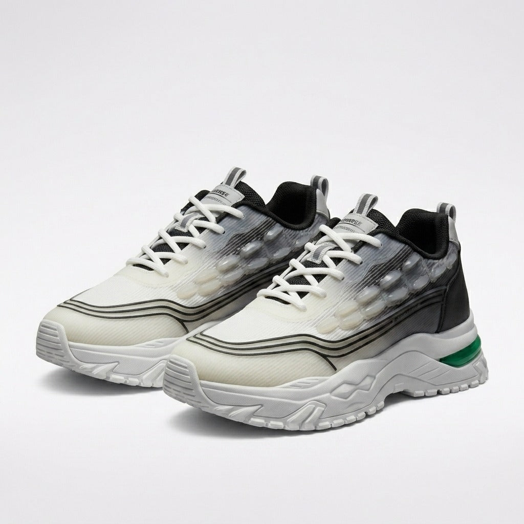 White & Black Street Sneakers