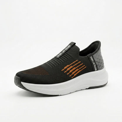 Black Orange Run Sneakers