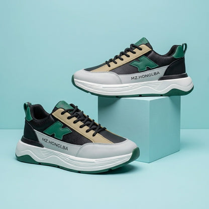 Black Green Street Sneakers