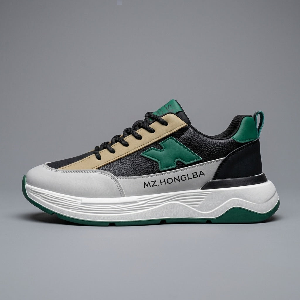 Black Green Street Sneakers