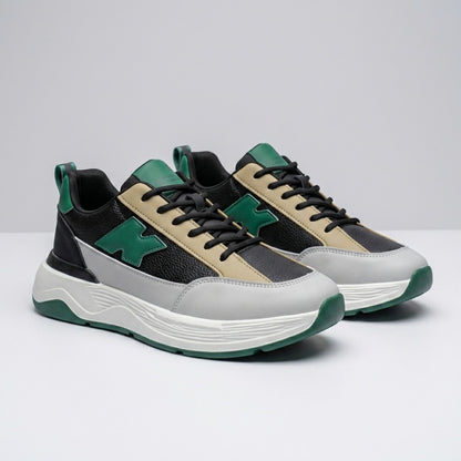 Black Green Street Sneakers
