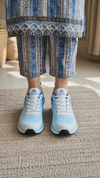 Blue Gradient Sneakers