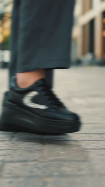 Black Stripe Sneakers
